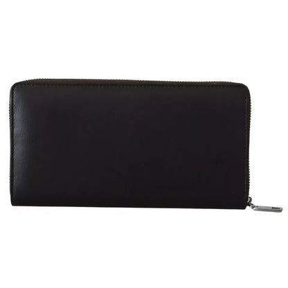 Dolce & Gabbana Brown Exotic Leather Zip Around Continental Clutch Wallet Dolce & Gabbana