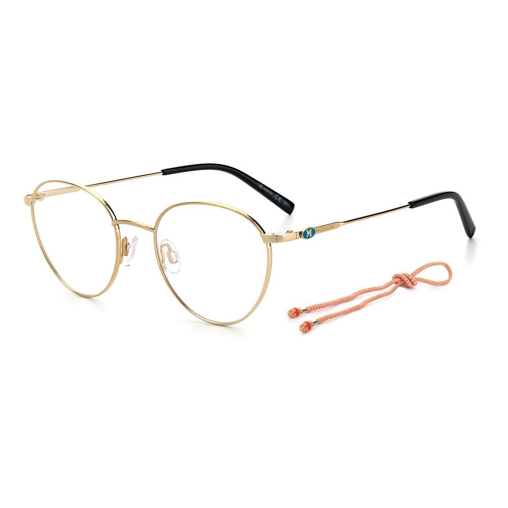 M Missoni Gold Metal Glasses (Frames) M Missoni