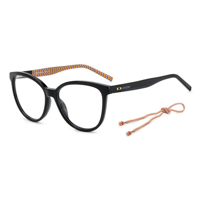 M Missoni Black Acetate Glasses (Frames) M Missoni