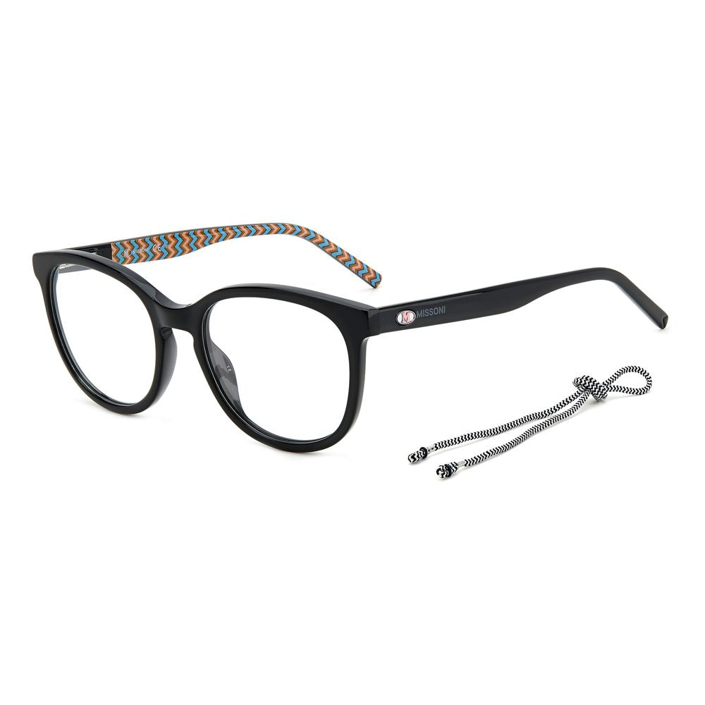M Missoni Black Acetate Glasses (Frames) M Missoni