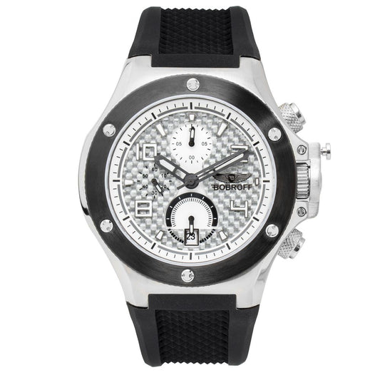 Bobroff Black Rubber Sport Watch