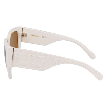 Ferragamo White Bio Injected Sunglasses 1728,67434610848,Accessories,Ferragamo,Glasses and Sunglasses - Accessories,New with tags,Sunglasses - Glasses and Sunglasses - Accessories,White,Women