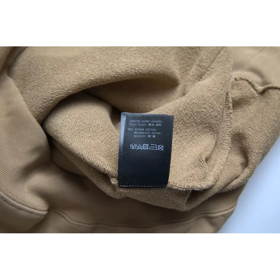 Balenciaga Brown Cotton Symbolic Molleton Bouclette Hooded Sweater Balenciaga