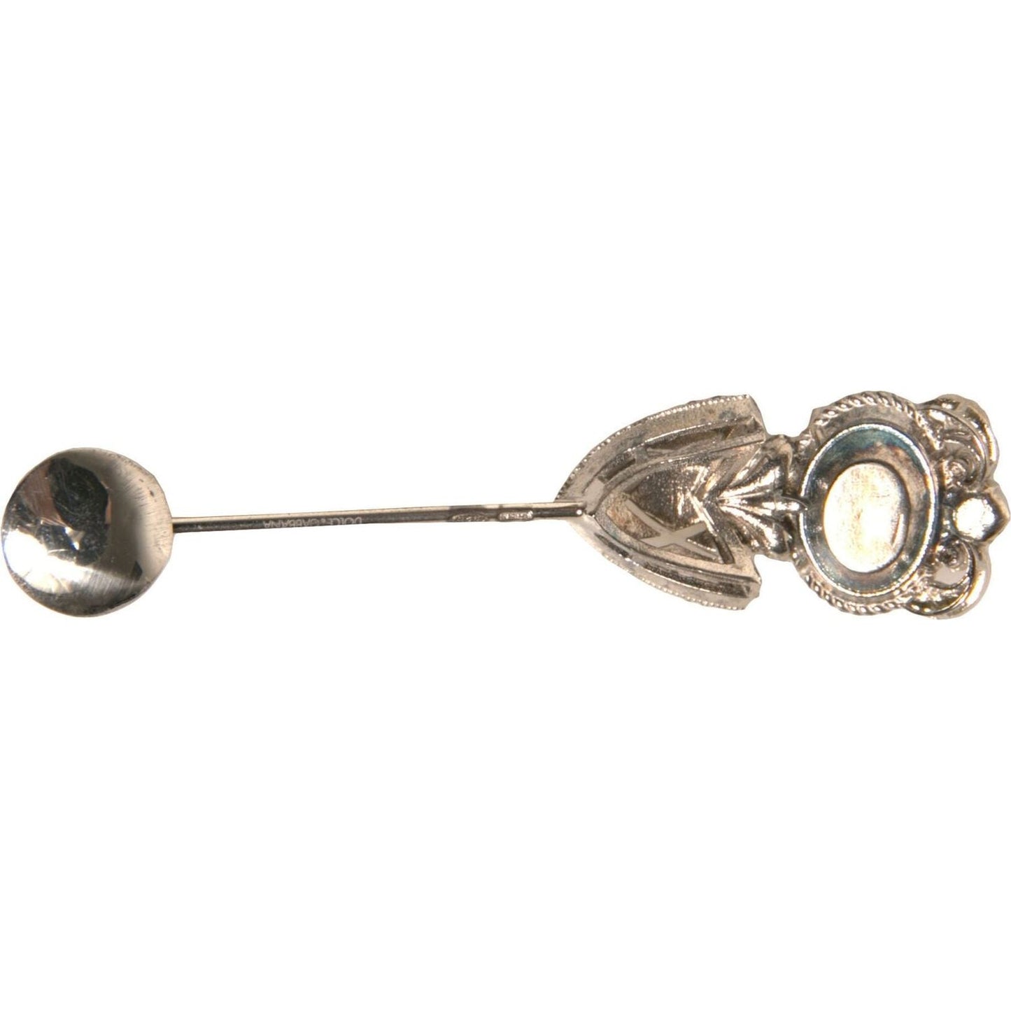 Dolce & Gabbana Silver 925 Sterling Silver Crystals Pin Collar Brooch SMY10557