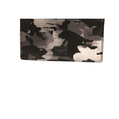 Dolce & Gabbana Multicolor Camouflage Logo Plaque Coin Purse Wallet Dolce & Gabbana