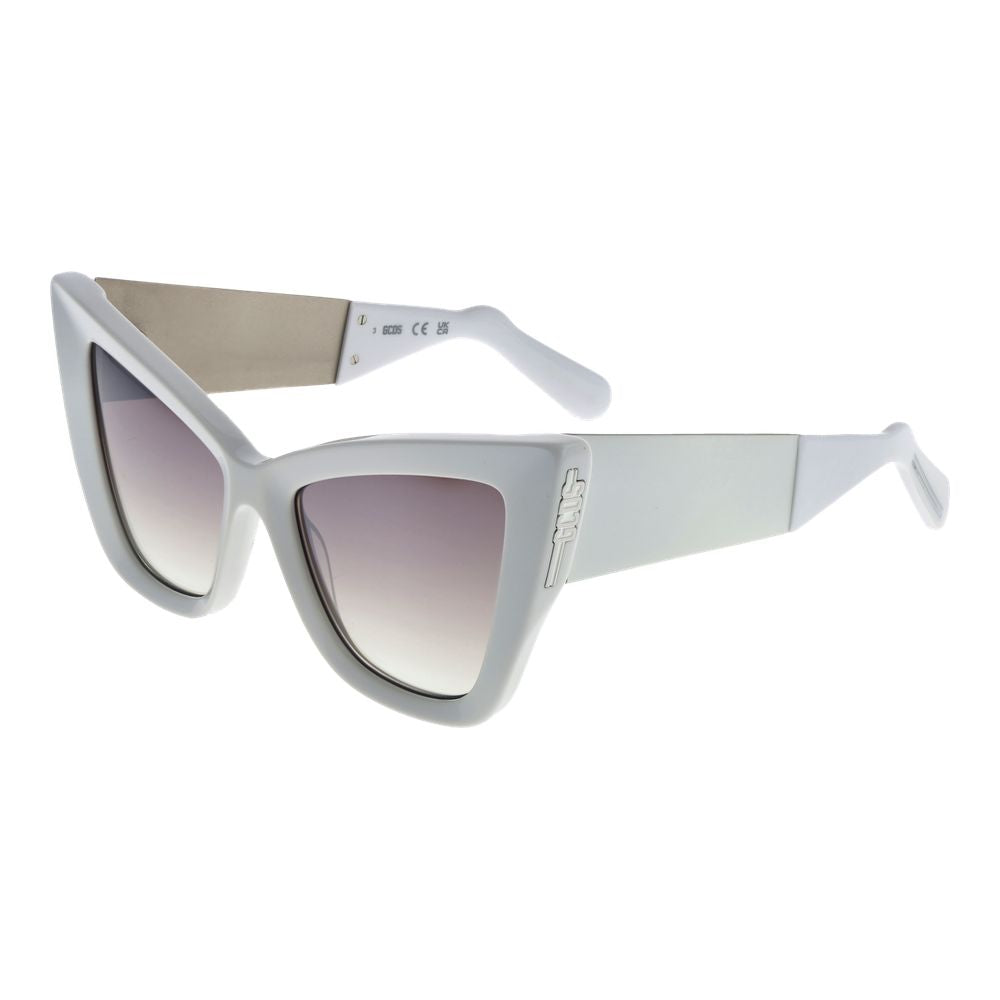 GCDS White Acetate Sunglasses GCDS
