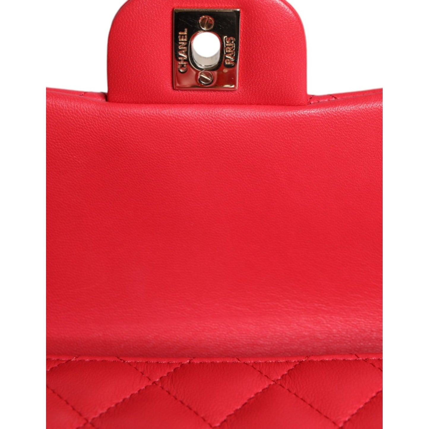 Chanel Pink Matelasse Chain Shoulder Lambskin Purse Mini Chanel