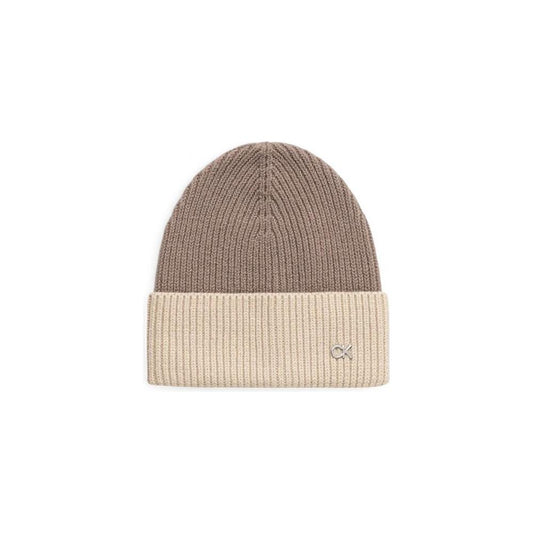 Calvin Klein Beige Wool Hat