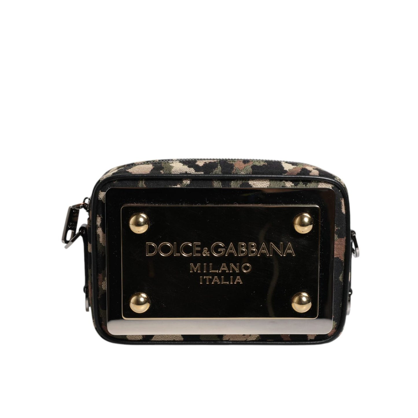 Dolce & Gabbana Multicolor Leopard Jacquard DG Logo Crossbody Bag Dolce & Gabbana