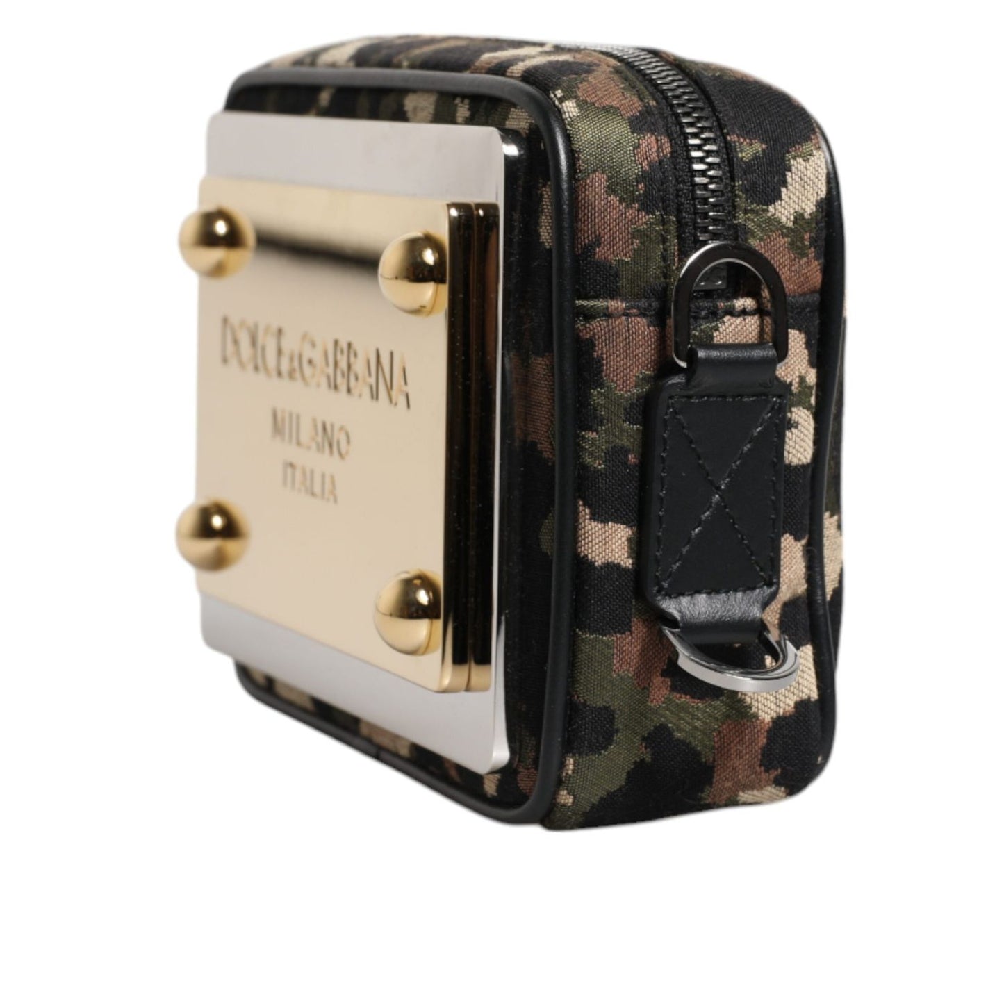 Dolce & Gabbana Multicolor Leopard Jacquard DG Logo Crossbody Bag Dolce & Gabbana