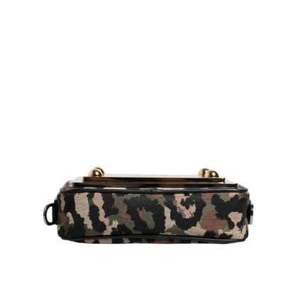 Dolce & Gabbana Multicolor Leopard Jacquard DG Logo Crossbody Bag Dolce & Gabbana