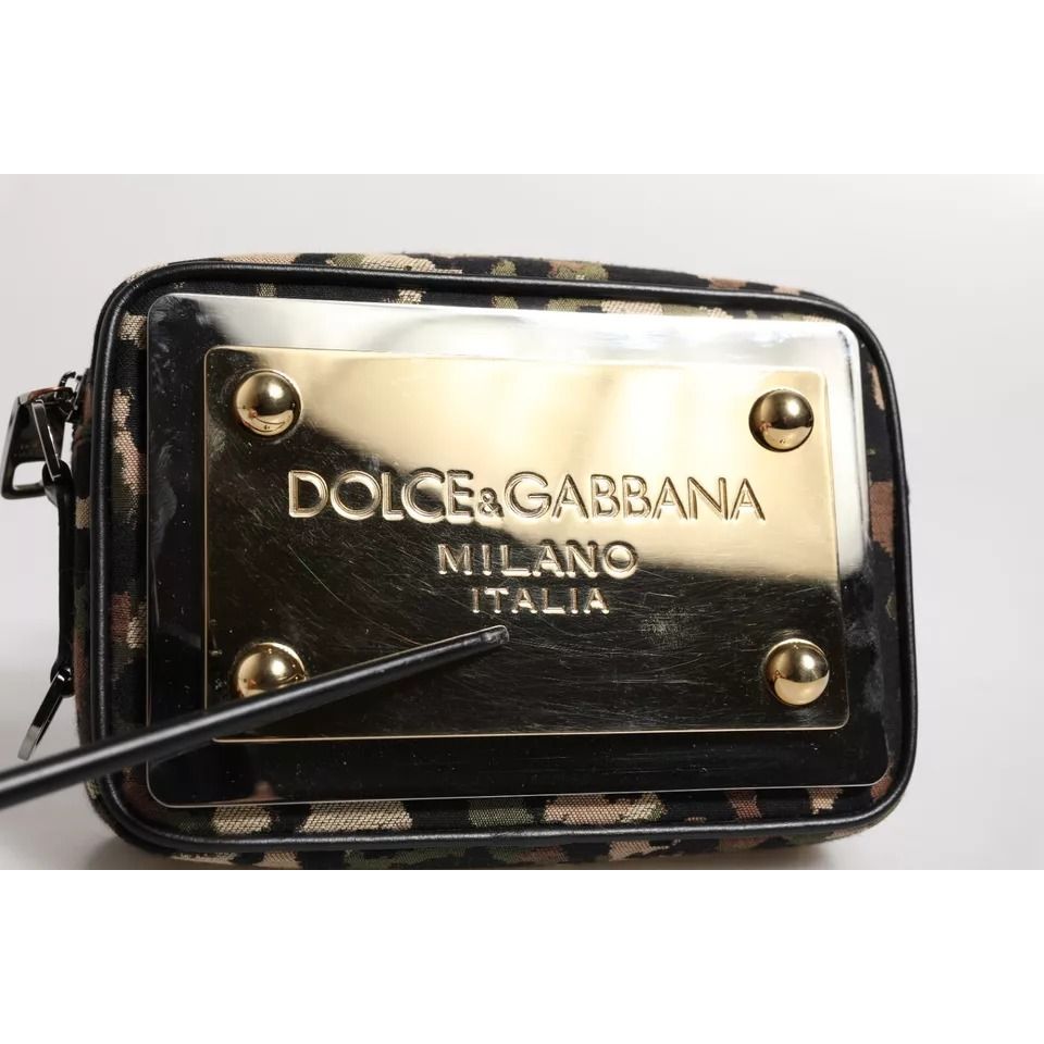 Dolce & Gabbana Multicolor Leopard Jacquard DG Logo Crossbody Bag Dolce & Gabbana