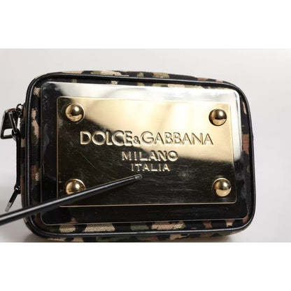 Dolce & Gabbana Multicolor Leopard Jacquard DG Logo Crossbody Bag Dolce & Gabbana