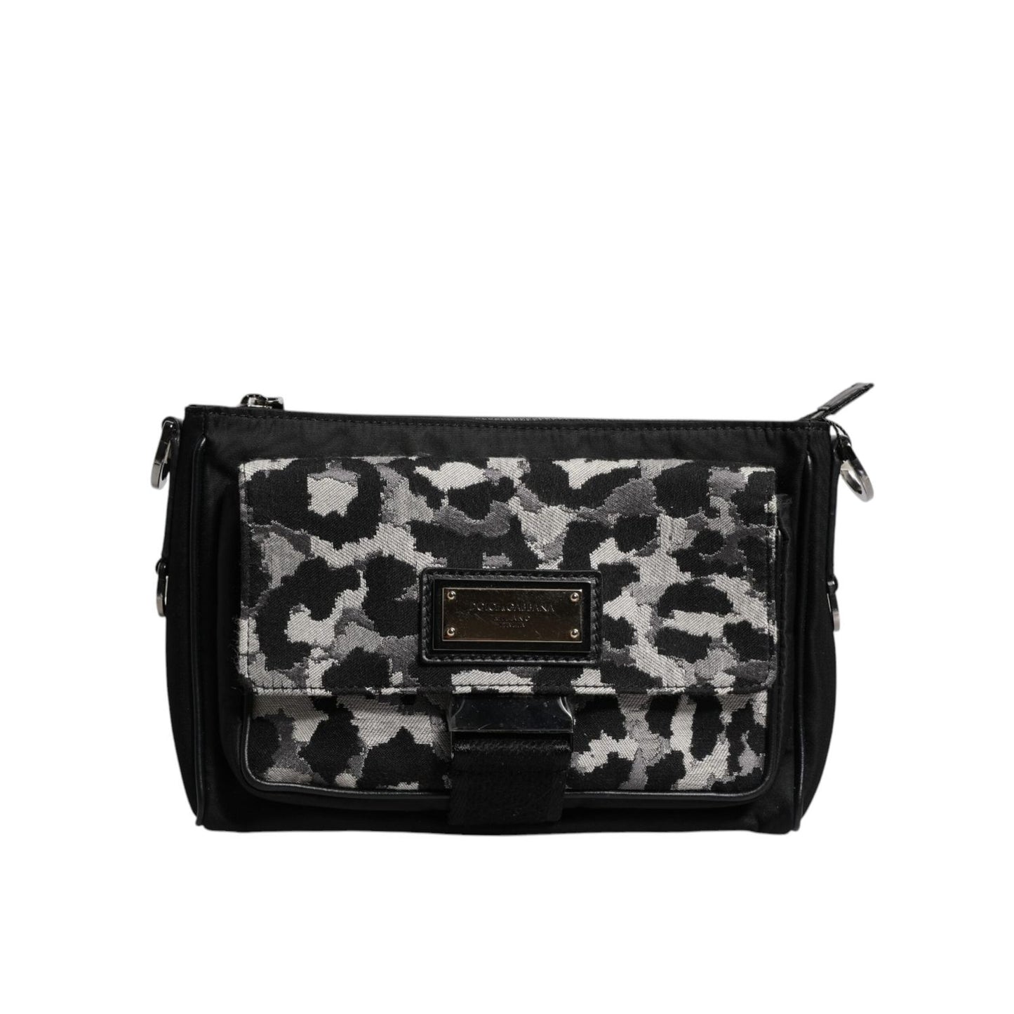 Dolce & Gabbana Multicolor Leopard Jacquard Crossbody Bag Dolce & Gabbana