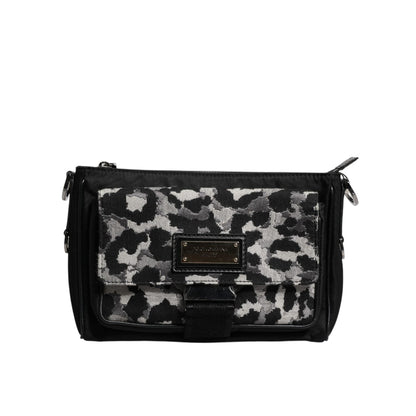 Dolce & Gabbana Multicolor Leopard Jacquard Crossbody Bag Dolce & Gabbana