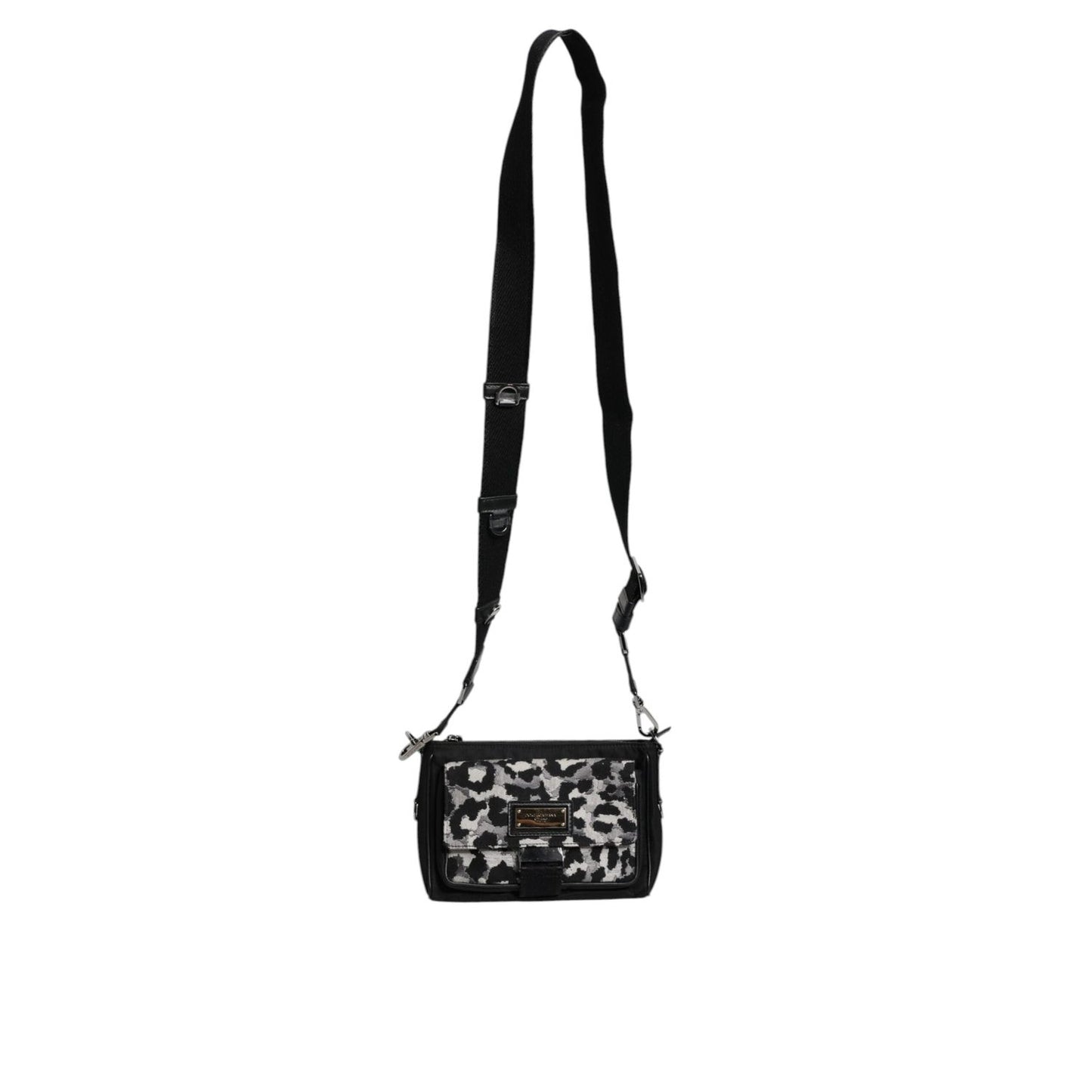 Dolce & Gabbana Multicolor Leopard Jacquard Crossbody Bag Dolce & Gabbana