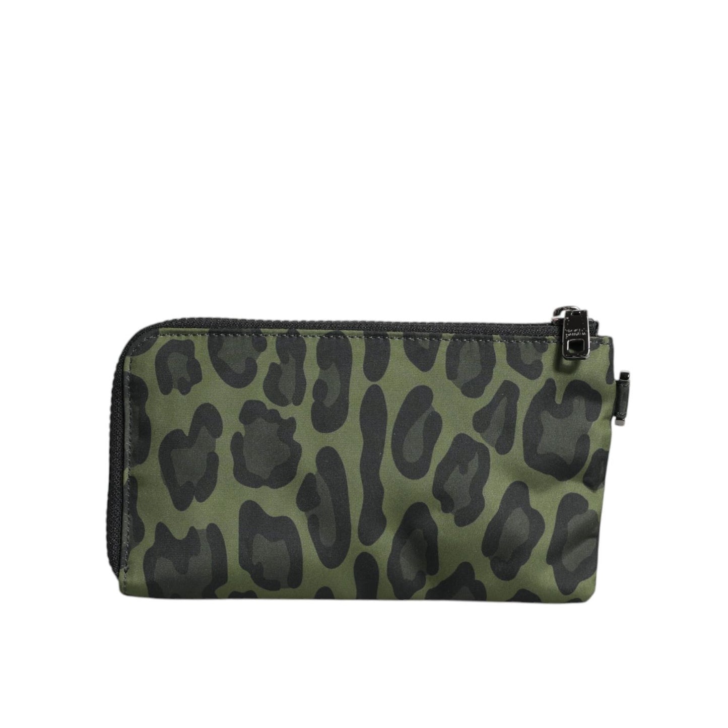 Dolce & Gabbana Green Leopard Leather Logo Plaque Multifunctional Kit Bag Dolce & Gabbana