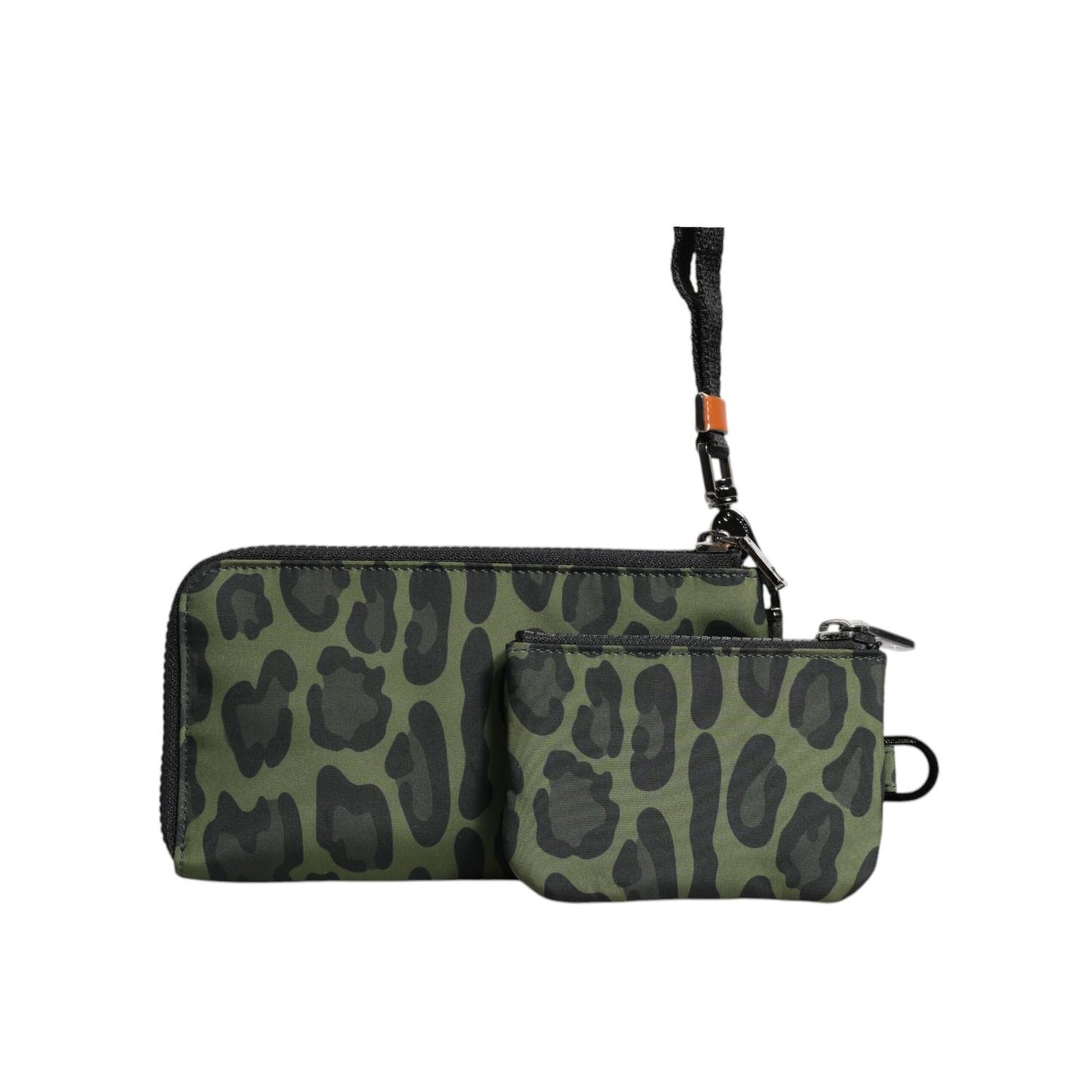 Dolce & Gabbana Green Leopard Leather Logo Plaque Multifunctional Kit Bag Dolce & Gabbana