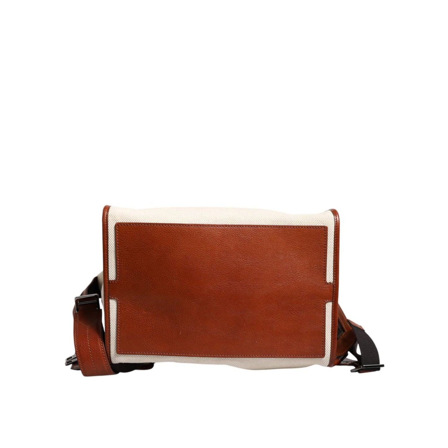 Dolce & Gabbana Beige Brown Canvas Leather EDGE Travel Men Back Pack Bag Dolce & Gabbana