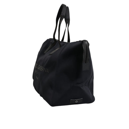 Dolce & Gabbana Black Canvas DG Logo Print Shopping Hand Tote Bag Dolce & Gabbana