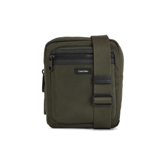 Calvin Klein Green Recycled Polyester Messenger Bag