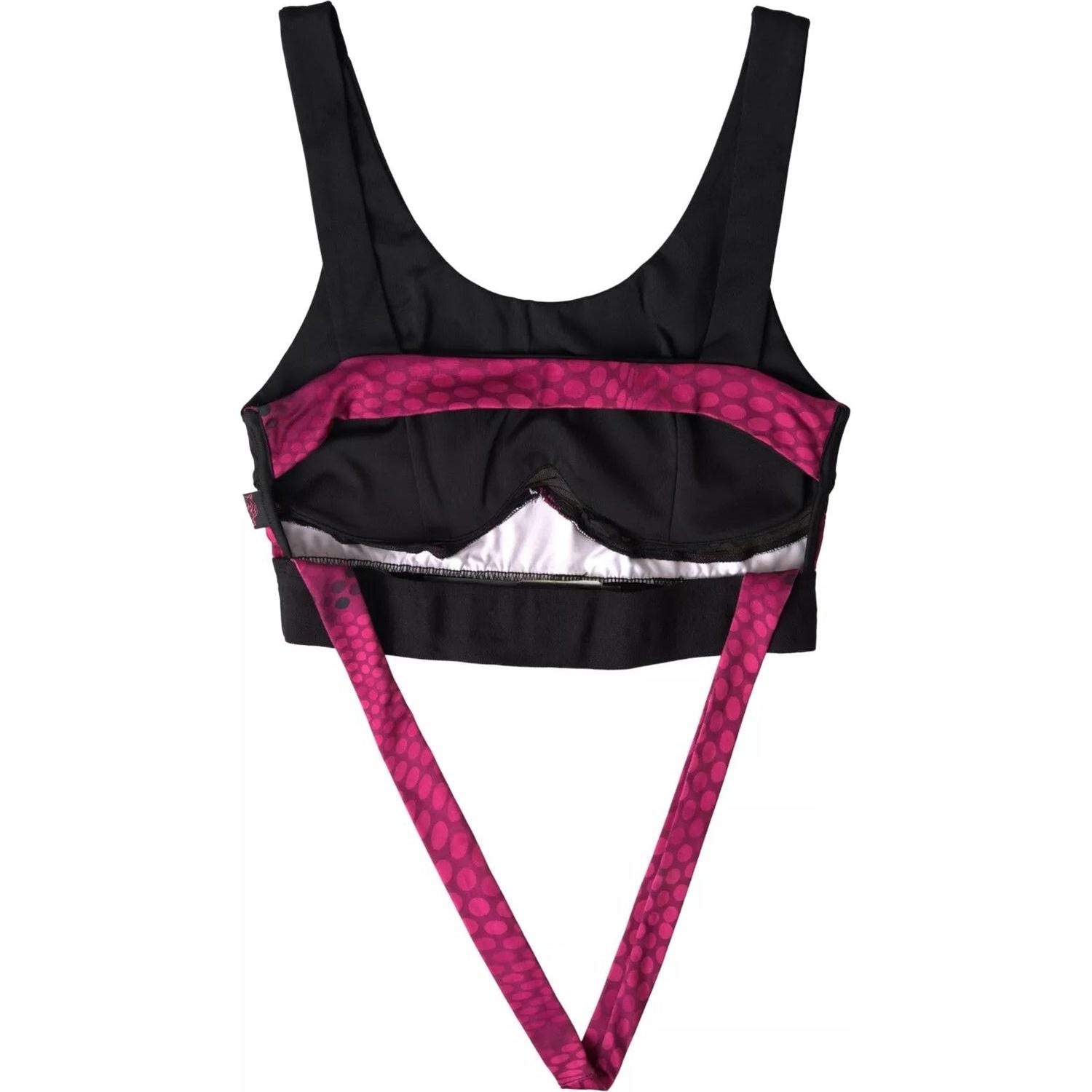 Plein Sport Black Fuchsia Logo Athlete Hannah Bra Underwear
