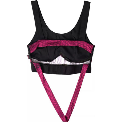 Plein Sport Black Fuchsia Logo Athlete Hannah Bra Underwear Plein Sport