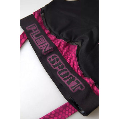 Plein Sport Black Fuchsia Logo Athlete Hannah Bra Underwear Plein Sport
