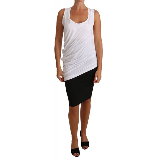 Cavalli White Top Tank CAVALLI T-Shirt Jersey Cavalli