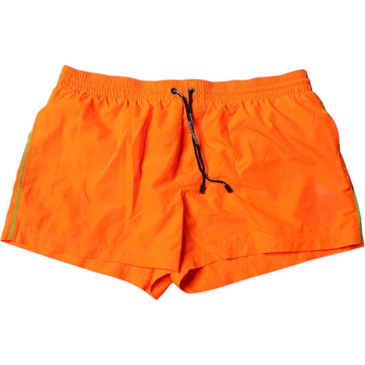 Dolce & Gabbana Orange Polyester Beachwear Shorts 2Pc Swimwear BIK1907-6