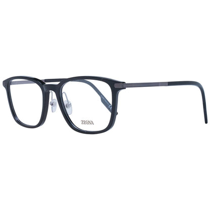 Ermenegildo Zegna Black Plastic & Titanium Glasses (Frames) Ermenegildo Zegna