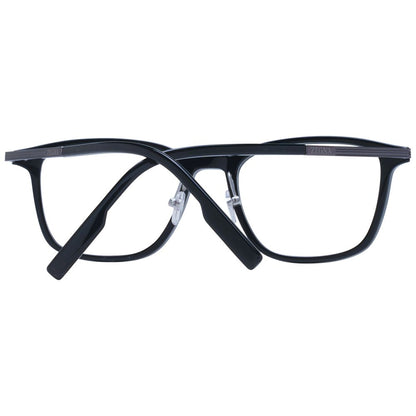 Ermenegildo Zegna Black Plastic & Titanium Glasses (Frames) Ermenegildo Zegna