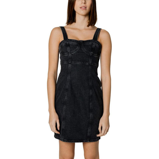 Tommy Hilfiger Jeans Black Recycled Cotton Dress