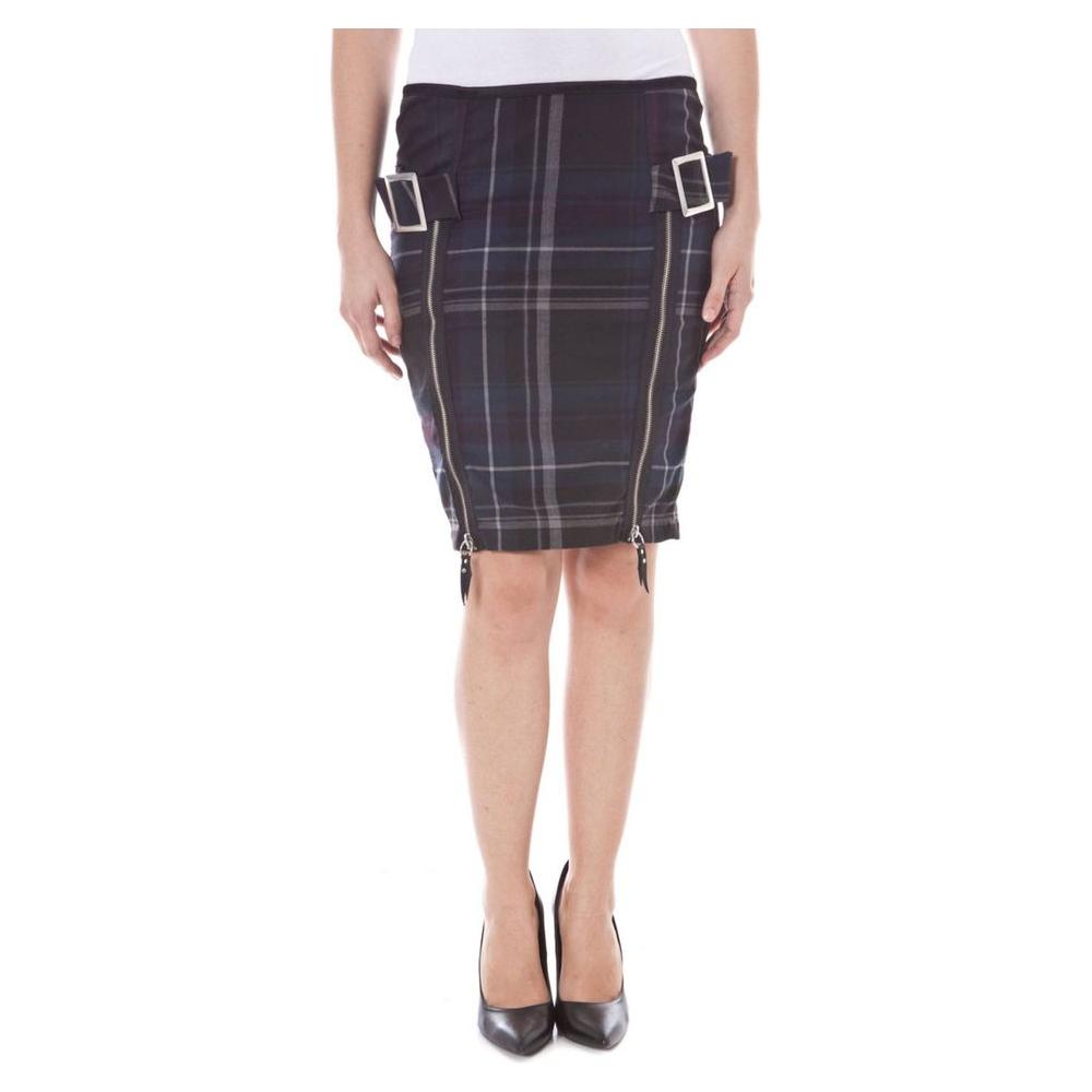 Datch Blu Polyester Women Skirt