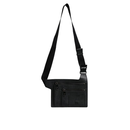 Dolce & Gabbana Black Calfskin Leather Messenger Crossbody Bag Dolce & Gabbana