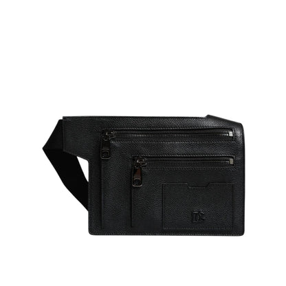 Dolce & Gabbana Black Calfskin Leather Messenger Crossbody Bag Dolce & Gabbana
