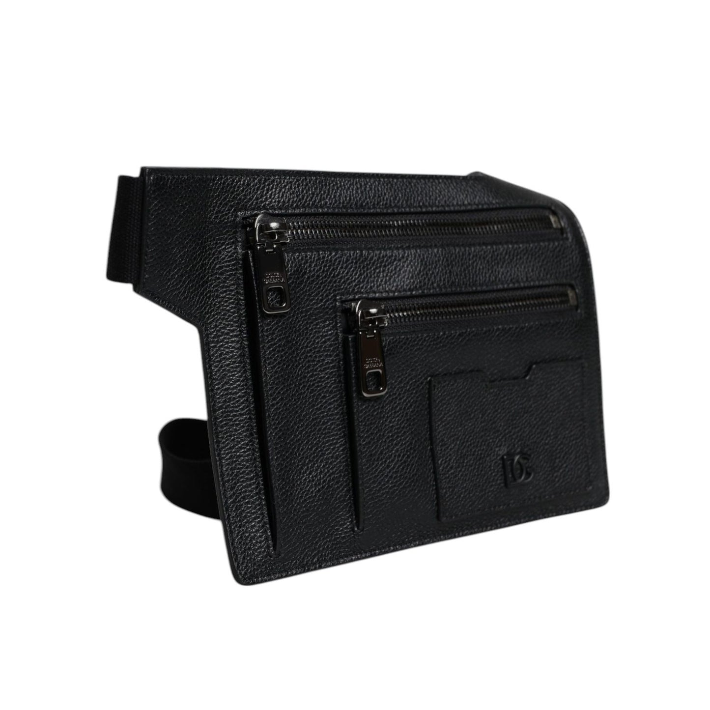 Dolce & Gabbana Black Calfskin Leather Messenger Crossbody Bag Dolce & Gabbana