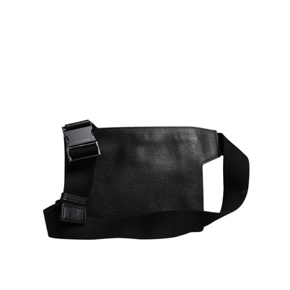 Dolce & Gabbana Black Calfskin Leather Messenger Crossbody Bag Dolce & Gabbana