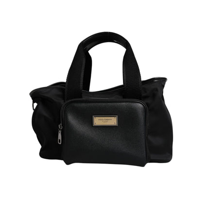 Dolce & Gabbana Black Shoulder Strap Pet Carry Logo Plaque Bag Dolce & Gabbana