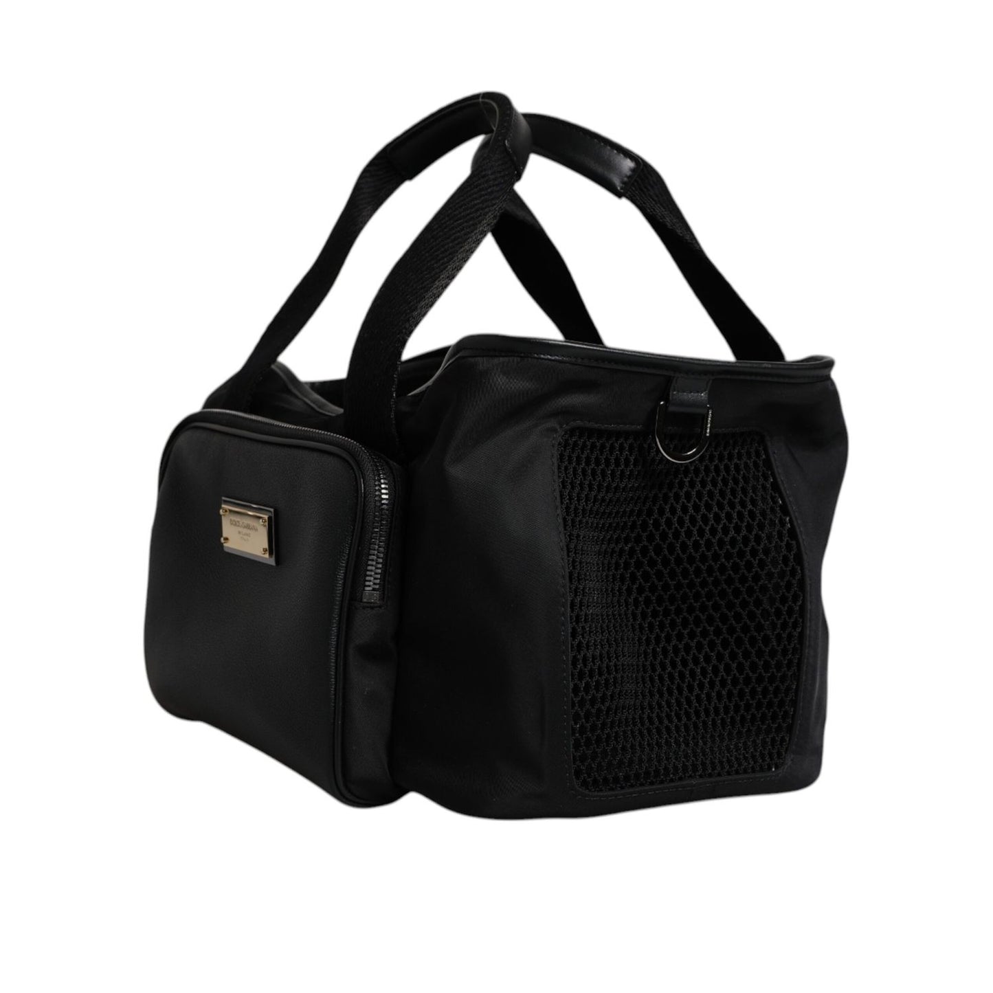 Dolce & Gabbana Black Shoulder Strap Pet Carry Logo Plaque Bag Dolce & Gabbana