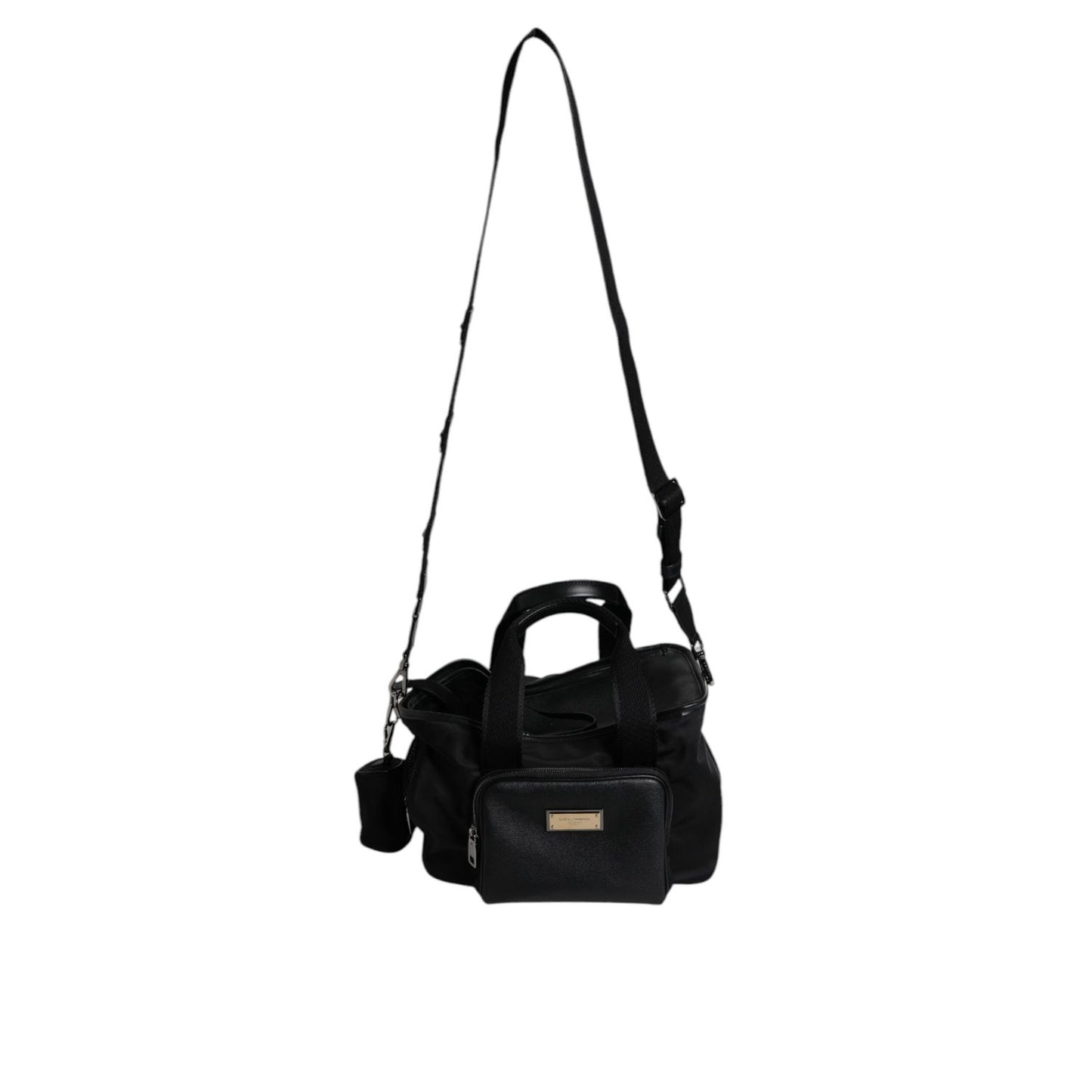 Dolce & Gabbana Black Shoulder Strap Pet Carry Logo Plaque Bag Dolce & Gabbana