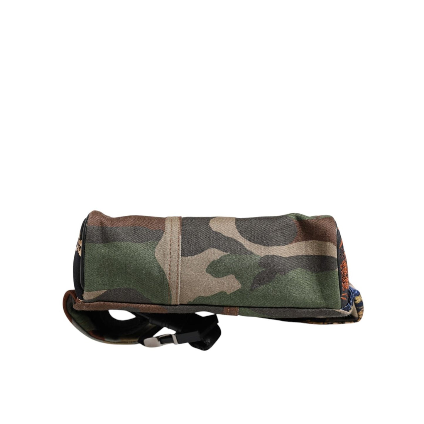 Dolce & Gabbana Multicolor Camouflage Patchwork Logo Waist Fanny Pack Bag Dolce & Gabbana