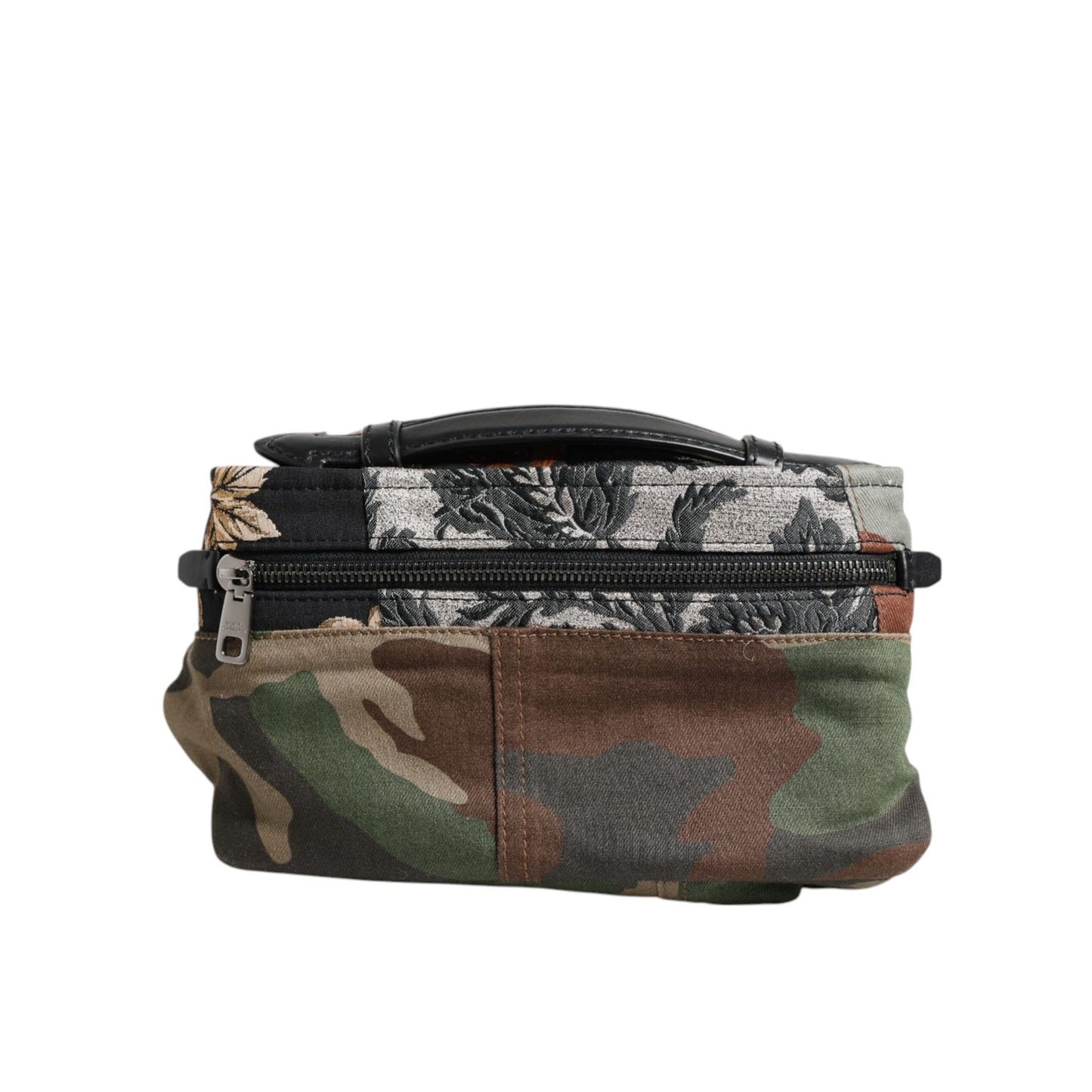 Dolce & Gabbana Multicolor Camouflage Patchwork Logo Waist Fanny Pack Bag Dolce & Gabbana