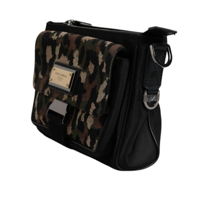 Dolce & Gabbana Multicolor Leopard Jacquard Crossbody Bag Dolce & Gabbana
