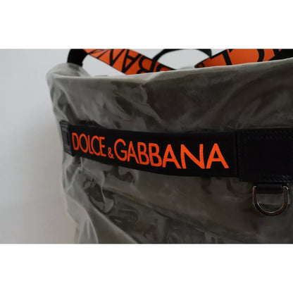 Dolce & Gabbana Green Fashion Expression Oversized Plastic Tote Bag Dolce & Gabbana