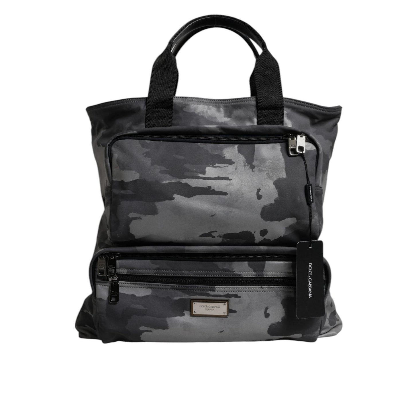 Dolce & Gabbana Black Camouflage Shoulder Strap Logo Plaque Bag Dolce & Gabbana