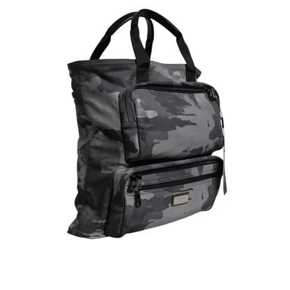 Dolce & Gabbana Black Camouflage Shoulder Strap Logo Plaque Bag Dolce & Gabbana