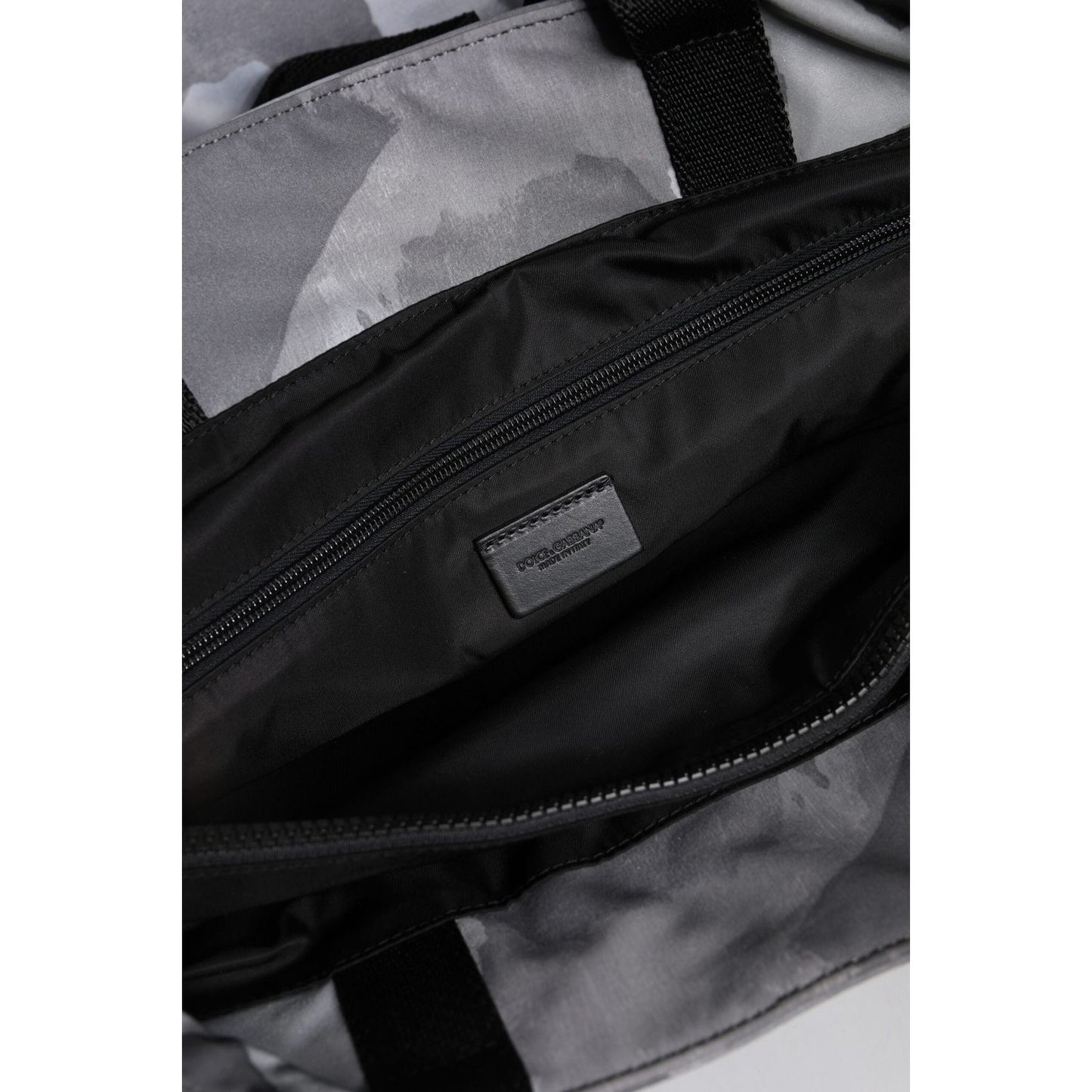 Dolce & Gabbana Black Camouflage Shoulder Strap Logo Plaque Bag Dolce & Gabbana