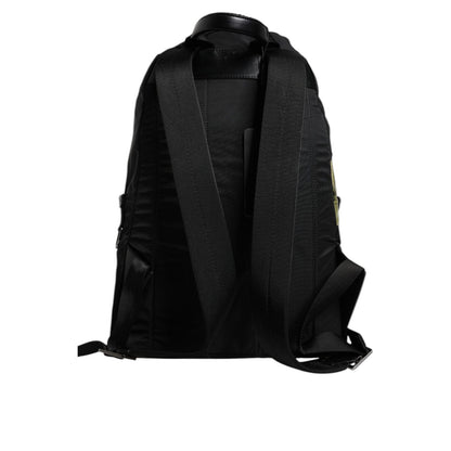 Dolce & Gabbana Black Logo Tape Polyamide School Travel Backpack Bag Dolce & Gabbana