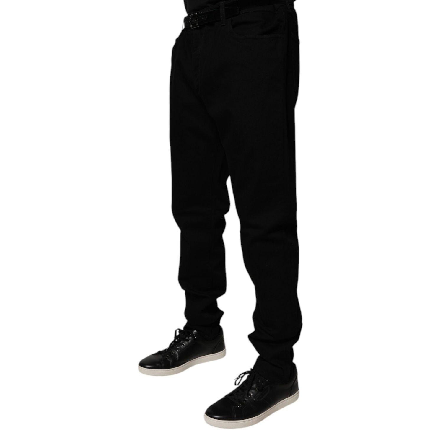 Dolce & Gabbana Black Cotton Stretch Slim Fit Denim Jeans